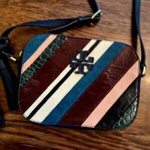 Tory Burch Thea Pieced Leather Crossbody Bag